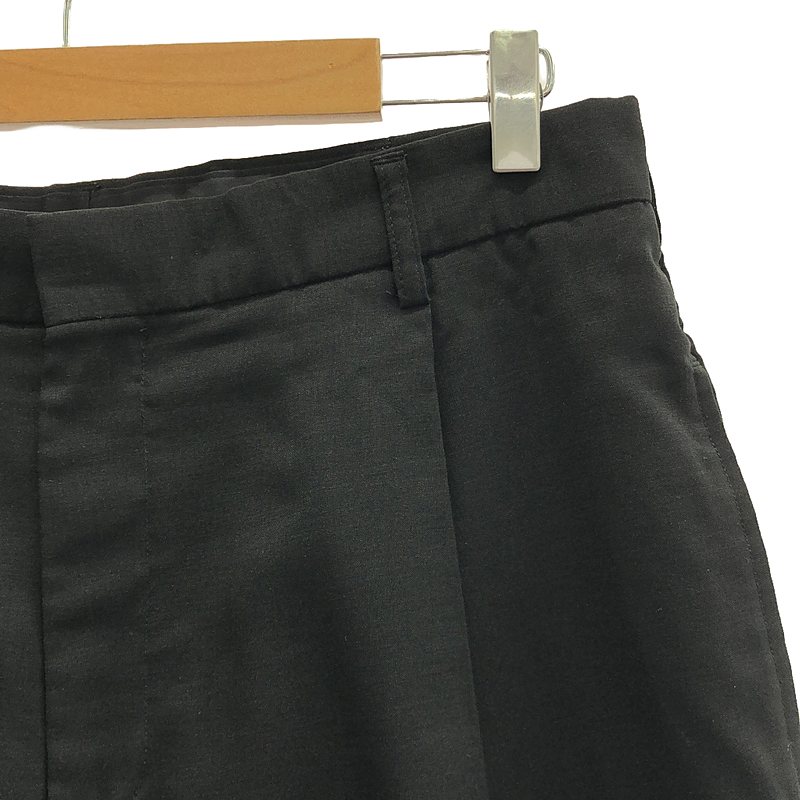 District UNITED ARROWS / ディストリクトユナイテッドアローズ ポリエステル エッグ １プリーツ スラックスパンツ