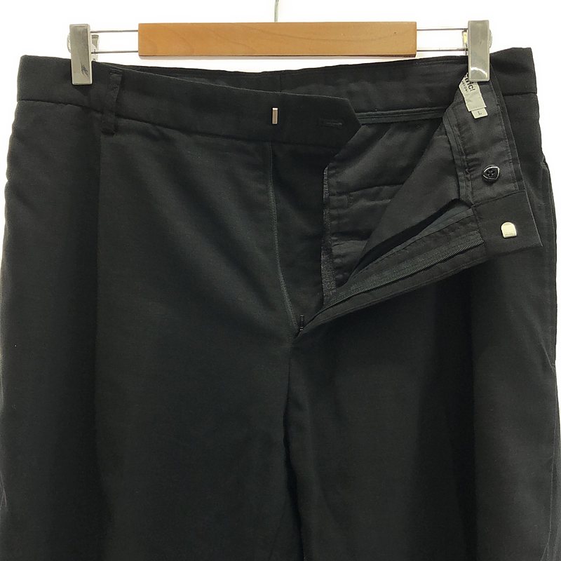 District UNITED ARROWS / ディストリクトユナイテッドアローズ ポリエステル エッグ １プリーツ スラックスパンツ