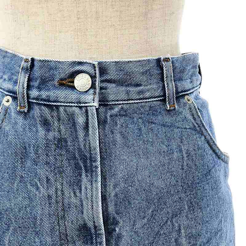 DRIES VAN NOTEN / ドリスヴァンノッテン ケミカルウォッシュ デニムスリット スカート