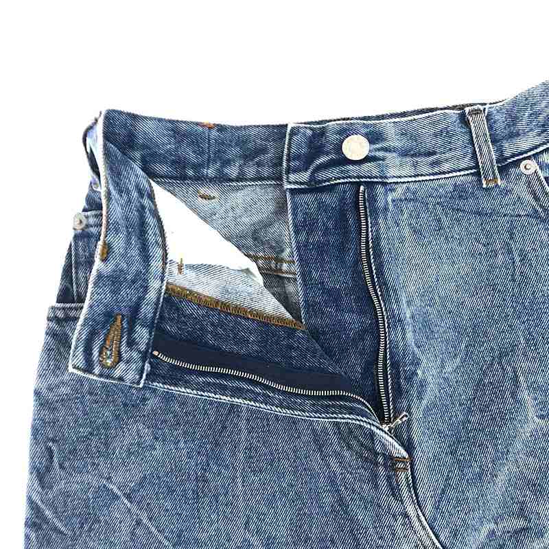 DRIES VAN NOTEN / ドリスヴァンノッテン ケミカルウォッシュ デニムスリット スカート