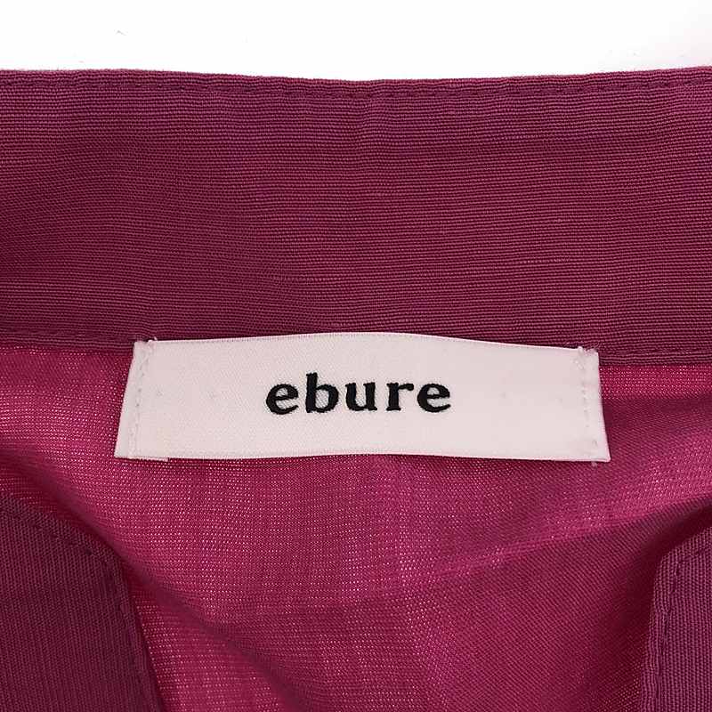 ebure / エブール リネン混 キーネック ロングワンピース