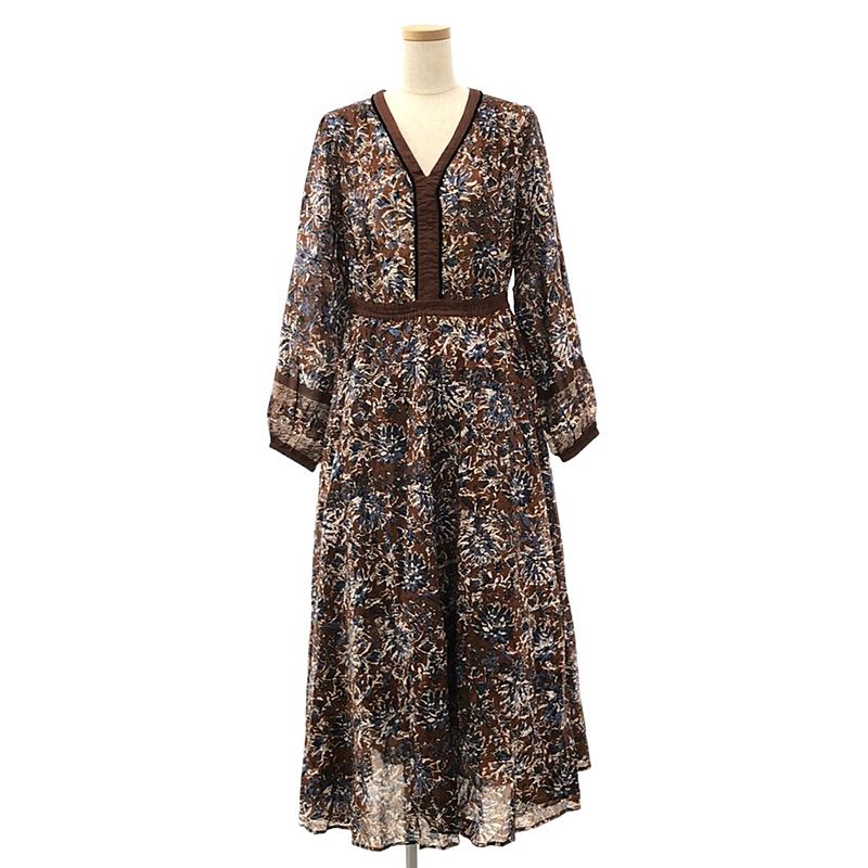 美品　ne Qnittez pas【ヌキテパ】ロングワンピース　ワンピース　箔 美品 ne Qnittez pas【ヌキテパ】ロングワンピース ワンピース