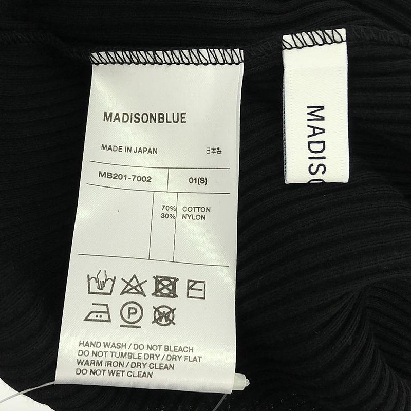MADISON BLUE / マディソンブルー CREW NECK N/S PO RIB リブ ノースリーブニット