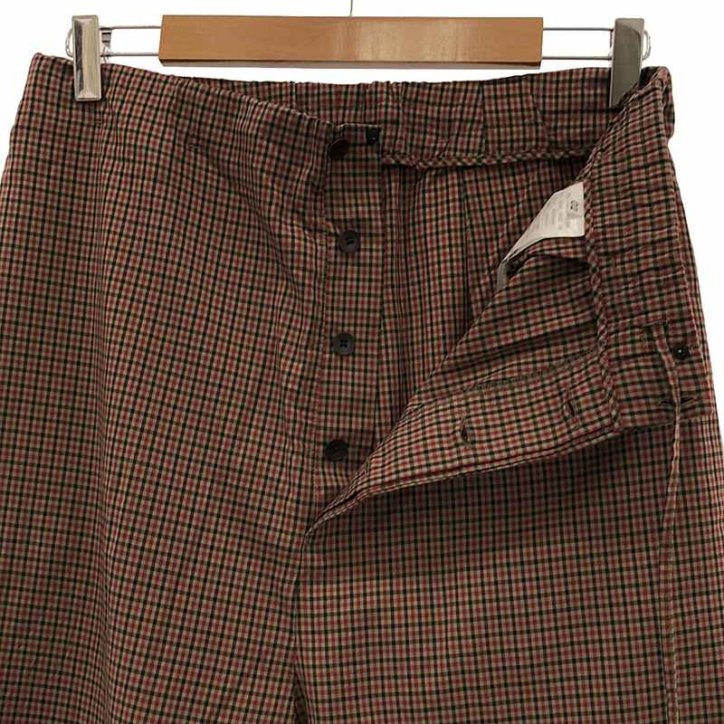 ATON / エイトン コットン シルク ドローコード イージー パンツ