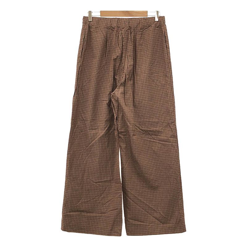 ATON / エイトン コットン シルク ドローコード イージー パンツ