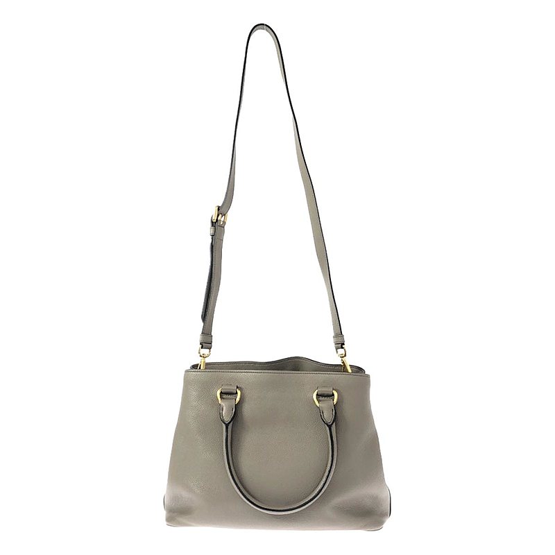 PRADA / プラダ VITELLO PHENIX / ヴィッテロ フェニックス 2way ショルダー付き レザー ハンド トートバッグ