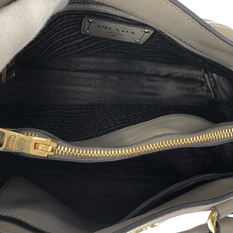 PRADA / プラダ VITELLO PHENIX / ヴィッテロ フェニックス 2way ショルダー付き レザー ハンド トートバッグ