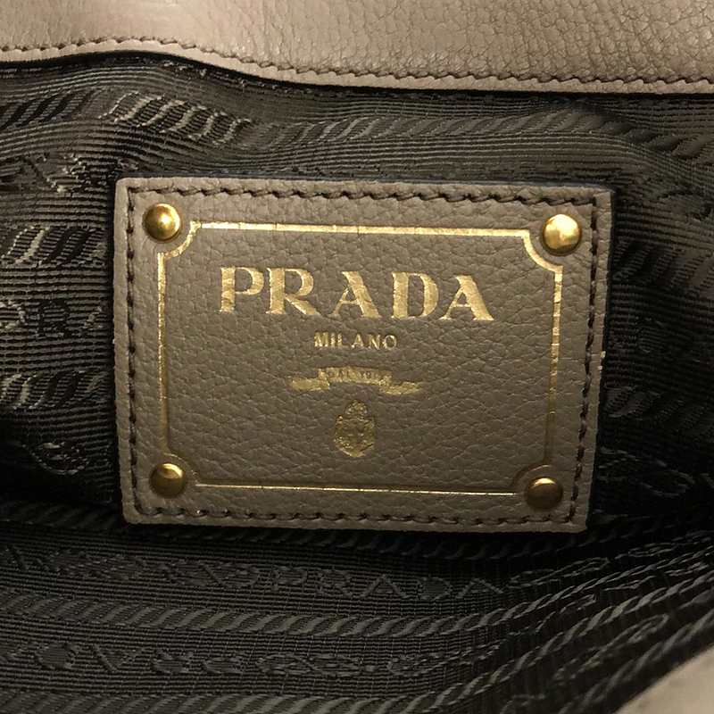 PRADA / プラダ VITELLO PHENIX / ヴィッテロ フェニックス 2way ショルダー付き レザー ハンド トートバッグ