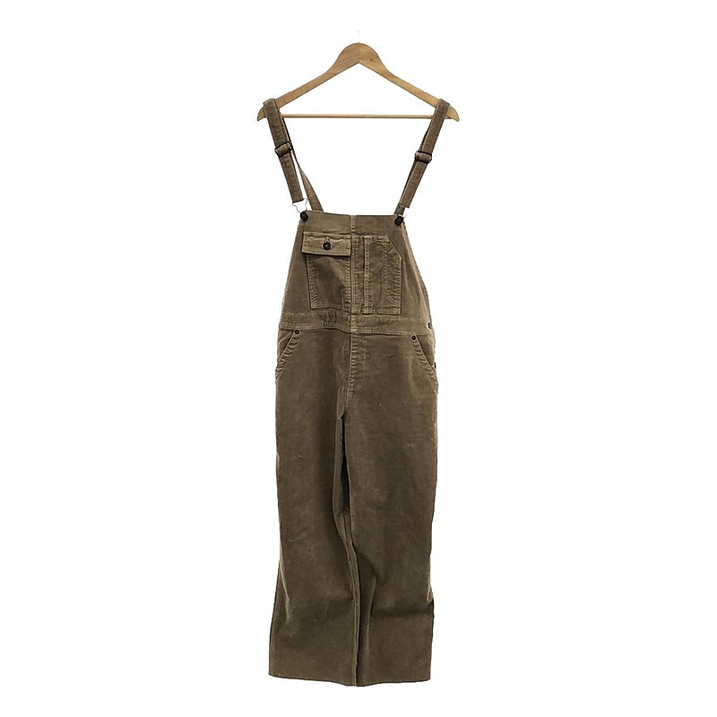 【 STAMMBAUM / シュタンバウム 】Corduroy Overall / カットオフ コーデュロイ オーバーオール