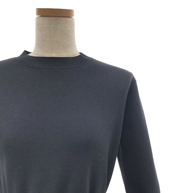 ESTNATION / エストネーション ウエスト リボン コンビ ニット ワンピース