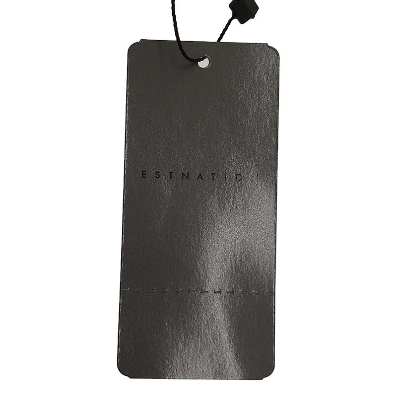 ESTNATION / エストネーション ウエスト リボン コンビ ニット ワンピース