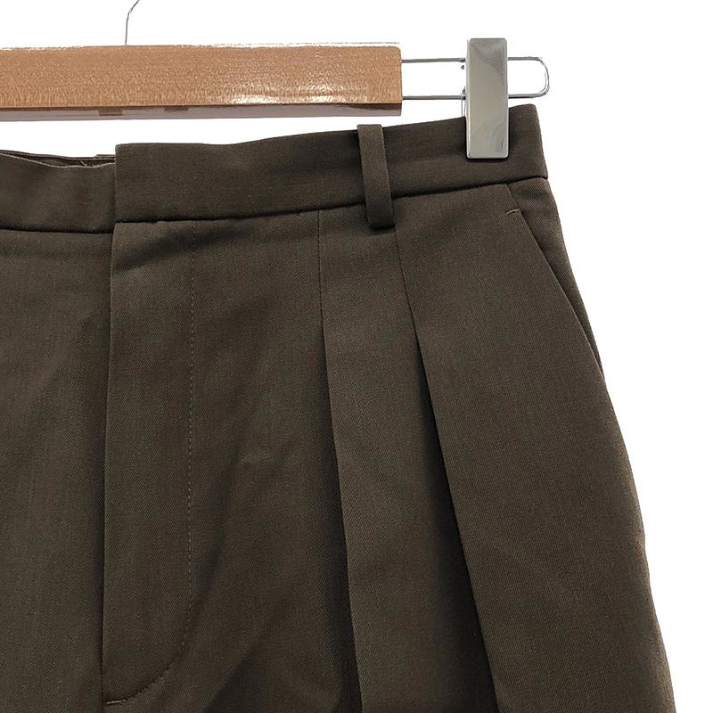 ATON / エイトン WOOL GABARDINE WIDE PANTS ウールギャバジンワイドパンツ