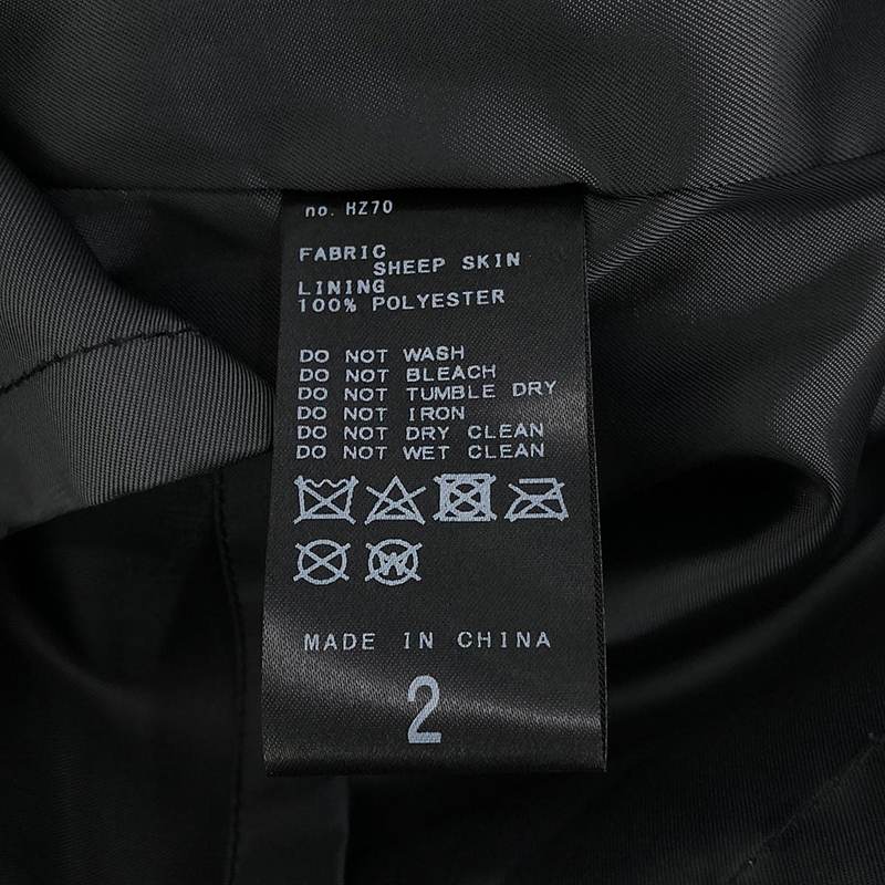 その他 ネイキッドラムレザー ワンピースカラーシャツ