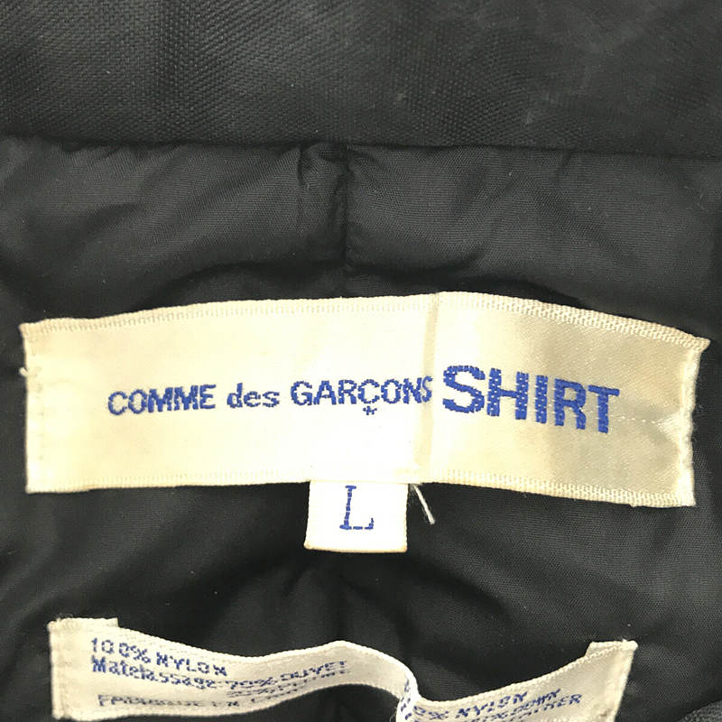 COMME des GARCONS SHIRT / コムデギャルソンシャツ フック式 スタンドカラー ダウンベスト