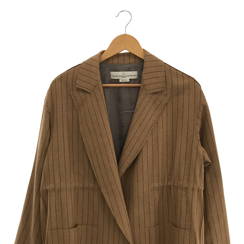 Matsu oversized jacket striped wool ウール ストライプ オーバーサイズ ジャケット  ハンガー/カバー付属GOLDEN GOOSE / ゴールデングース