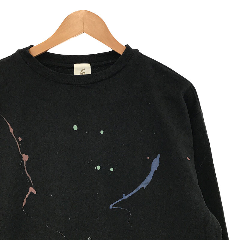 【6(ROKU)】DRIPPING LONG SLEEVE PULLOVER