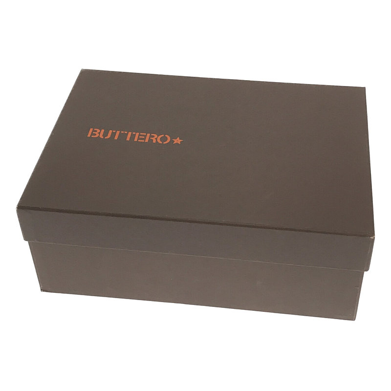 BUTTERO / ブッテロ レザー ストラップ付き ウェッジソール オープントゥ 厚底 サンダル