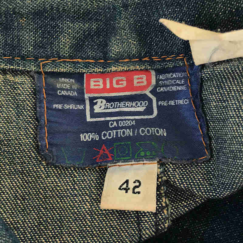 BIG B BROTHERHOOD ステンシル デニム カバーオールVINTAGE / ヴィンテージ 古着