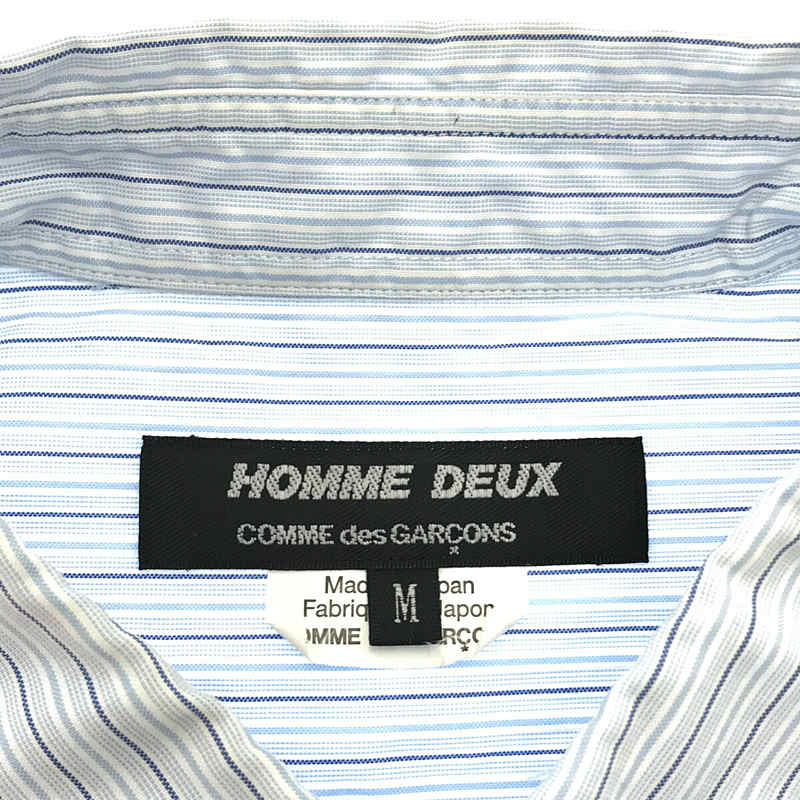 COMME des GARCONS HOMME DEUX / コムデギャルソン オムドゥ ストライプ パッチワークシャツ