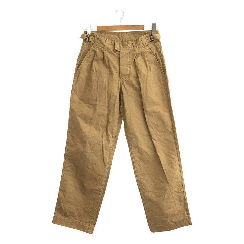 WASHED CHINO COTTON サイドアジャスター ワイドチノパンツMHL. / エムエイチエル マーガレットハウエル