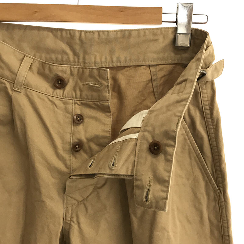 WASHED CHINO COTTON サイドアジャスター ワイドチノパンツMHL. / エムエイチエル マーガレットハウエル