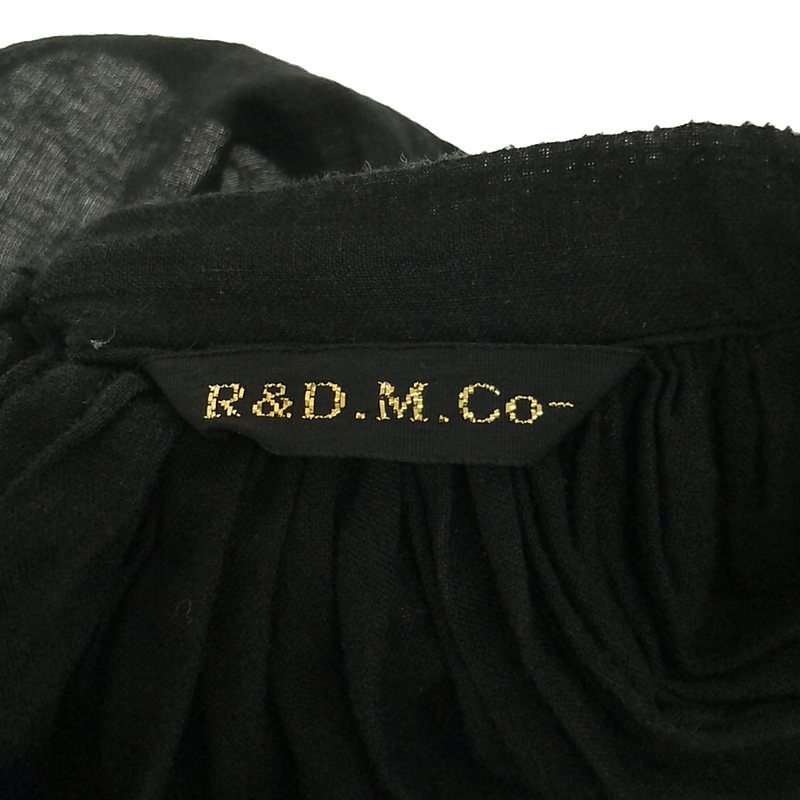 R&D.M.Co / オールドマンズテーラー EMB KHADI SMOCK  カディコットン刺しゅうブラウス スモック