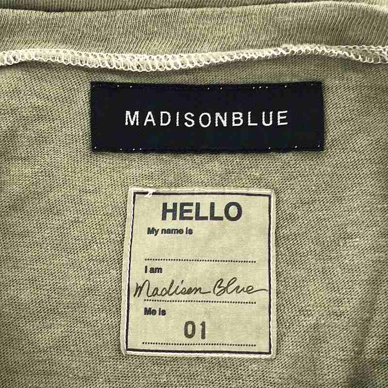 MADISON BLUE / マディソンブルー Hello Tshirts ヴィンテージ加工 ステンシル カットソー