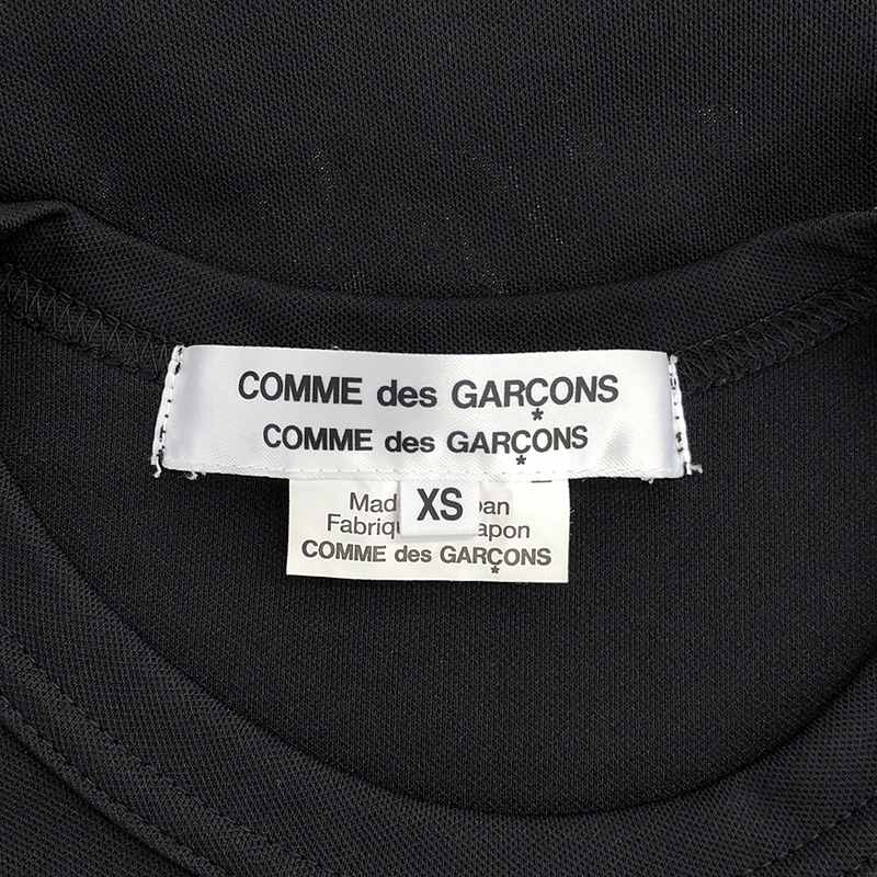 COMME des GARCONS COMME des GARCONS / コムコム ポリエステル ギャザー フリル ドッキング ロングスリーブTシャツ カットソー