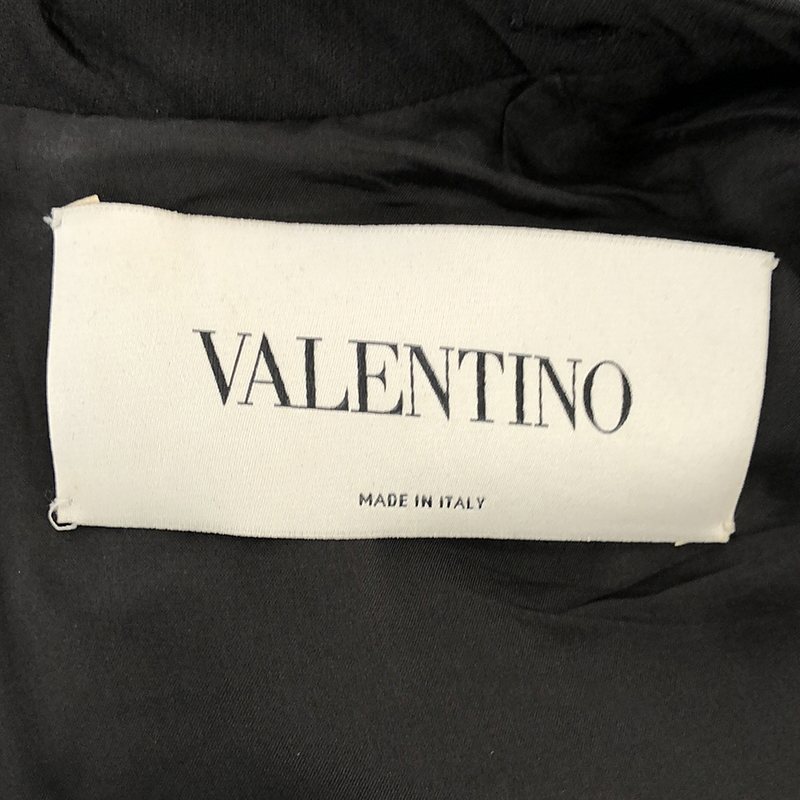 VALENTINO / ヴァレンティノ ウール シルク フリル切替 ワンピース