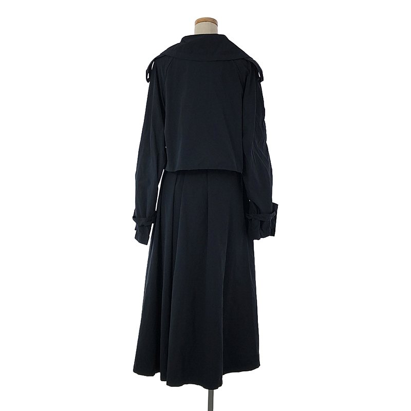 ATON / エイトン AIR VENTILE FLARE TRENCH COATトレンチコート