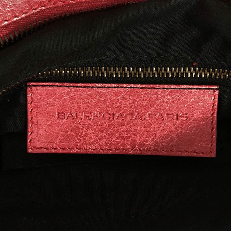 BALENCIAGA / バレンシアガ THE FIRST / ザ・ファースト 2way ショルダー付き レザー ハンドバッグ