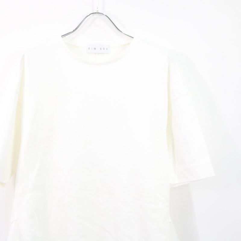 RIM.ARK / リムアーク Round silhouette cut tops ラウンドデザインTシャツ