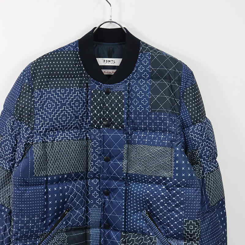 FDMTL / ファンダメンタル ZANTER SASHIKO DOWN JACKET 刺し子ダウンジャケット