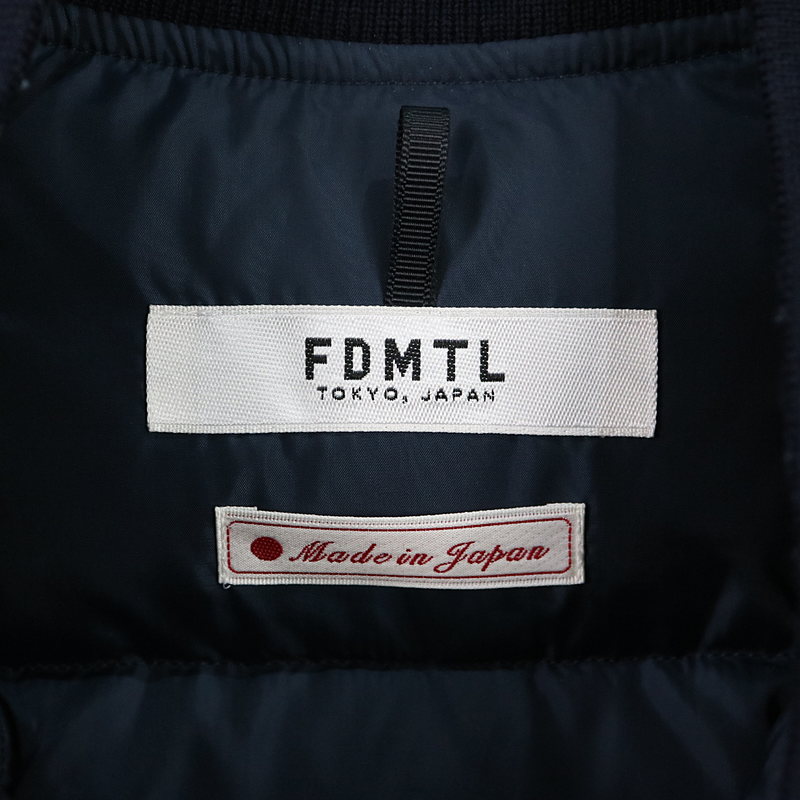 fdmtl × ZANTER の 刺し子 ダウン コート ファンダメンタル ザンメンズ