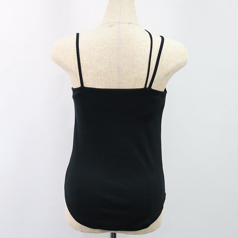 SLANT STRAP CAMI TOPS スラントストラップキャミトップス blackCLANE / クラネ