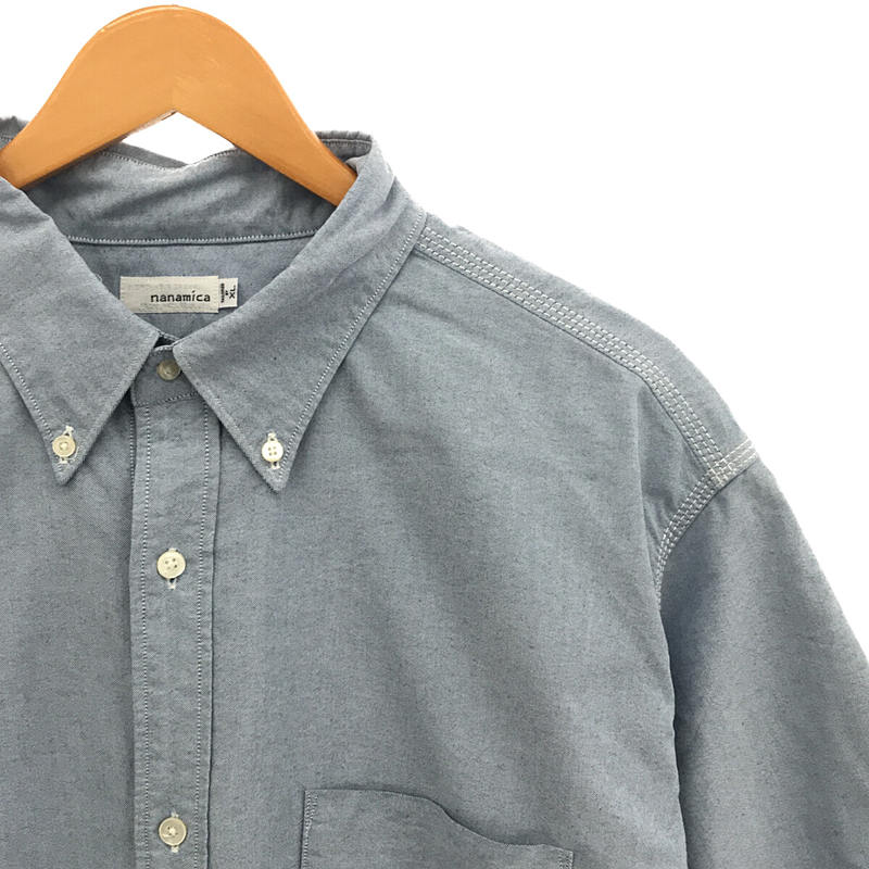 nanamica / ナナミカ Button Down Wind H/S Shirt  SUGS067 コットン ワイドシルエット ボタンダウン シャツ