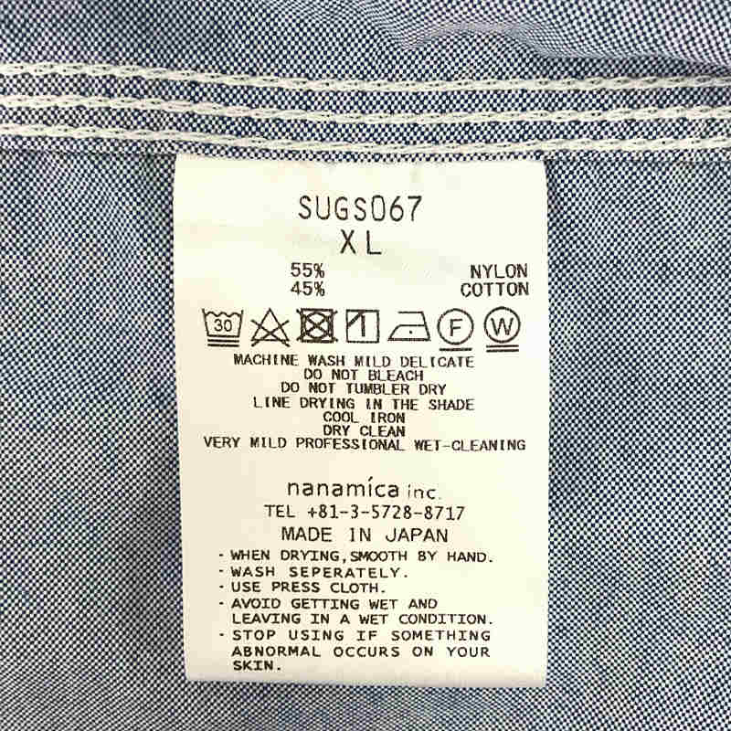 nanamica / ナナミカ Button Down Wind H/S Shirt  SUGS067 コットン ワイドシルエット ボタンダウン シャツ
