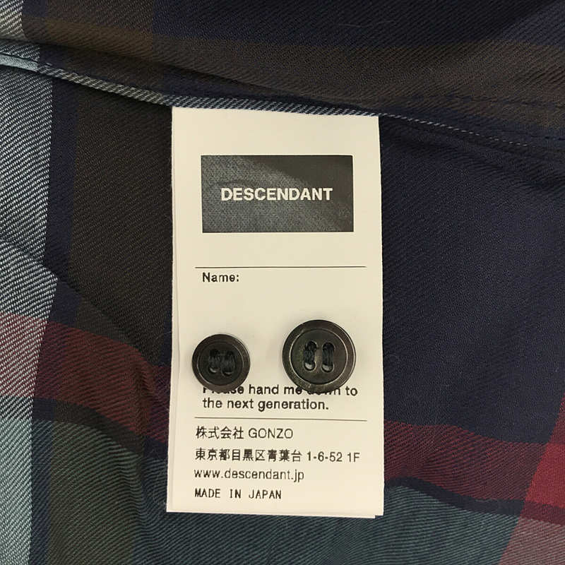 descendant HYANNIS B.D LS SHIRT ディセンダント