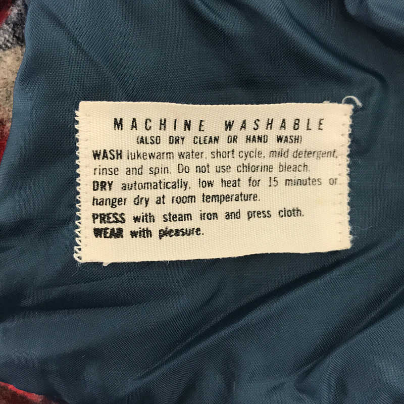 PENDLETON / ペンドルトン VINTAGE ヴィンテージ 70s USA製 ウール チェック オープンカラー シャツ