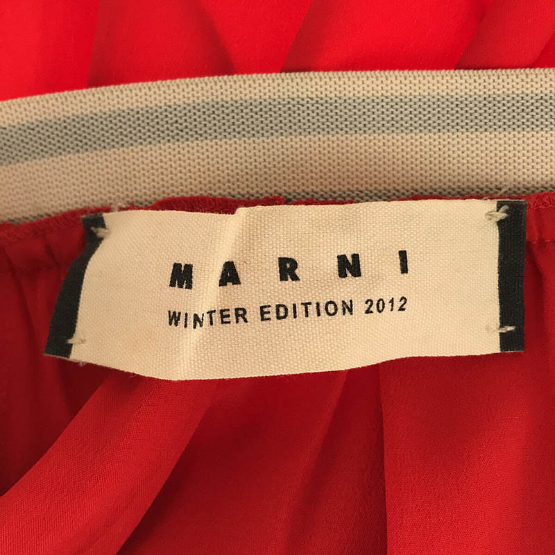 MARNI / マルニ シルク混 ウエスト ライン プリーツ スカート