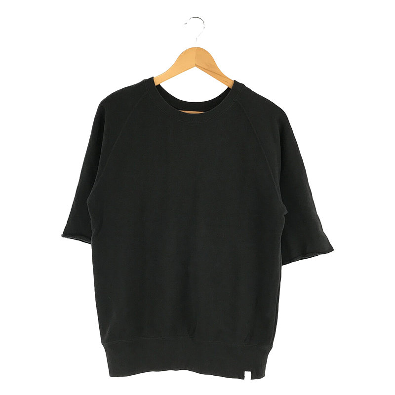 LOOPWHEELER × Lowercase コットン100％ Half Sleeve Sweat ハーフスリーブ スウェット black