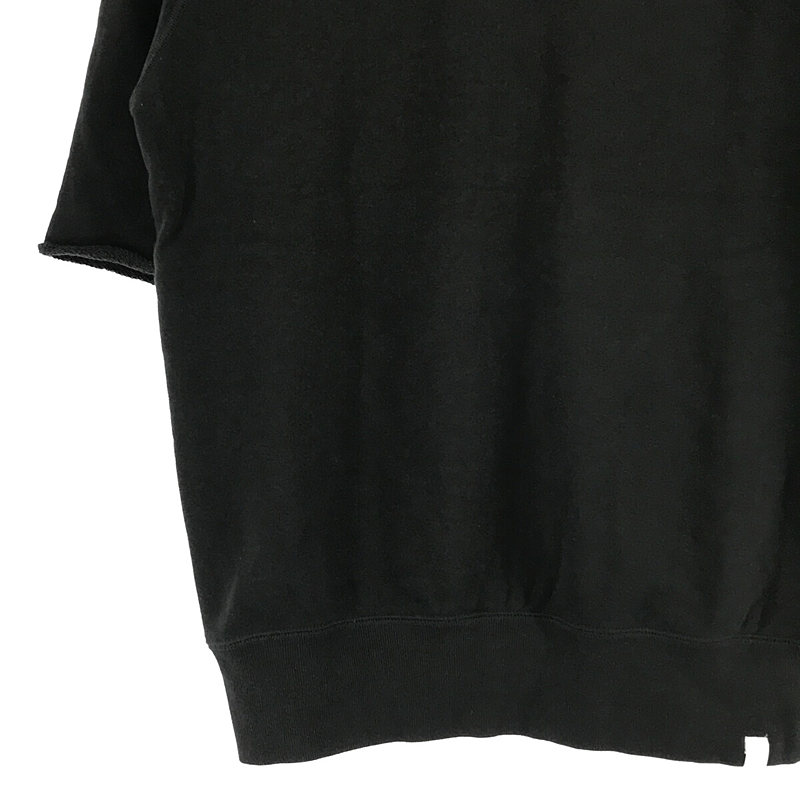 L'Appartement  / アパルトモン LOOPWHEELER × Lowercase コットン100％ Half Sleeve Sweat ハーフスリーブ スウェット black