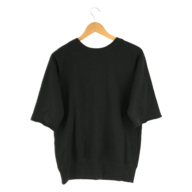 L'Appartement  / アパルトモン LOOPWHEELER × Lowercase コットン100％ Half Sleeve Sweat ハーフスリーブ スウェット black