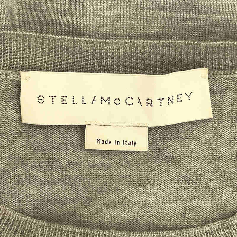 STELLA McCARTNEY / ステラマッカートニー ウール シルク レタード ワッペン ニット