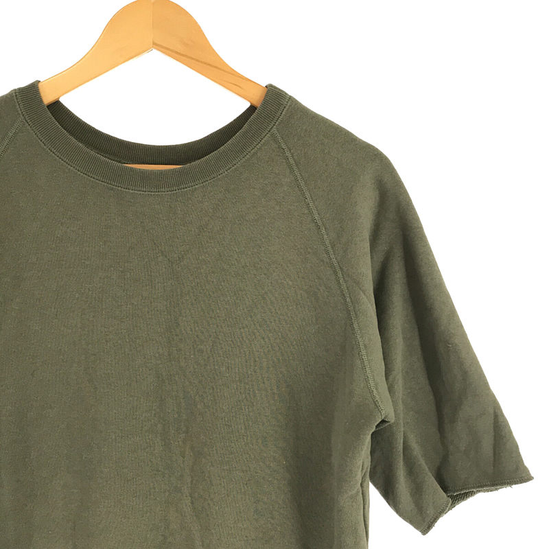 L'Appartement  / アパルトモン LOOPWHEELER × Lowercase コットン100％ Half Sleeve Sweat ハーフスリーブ スウェット khaki