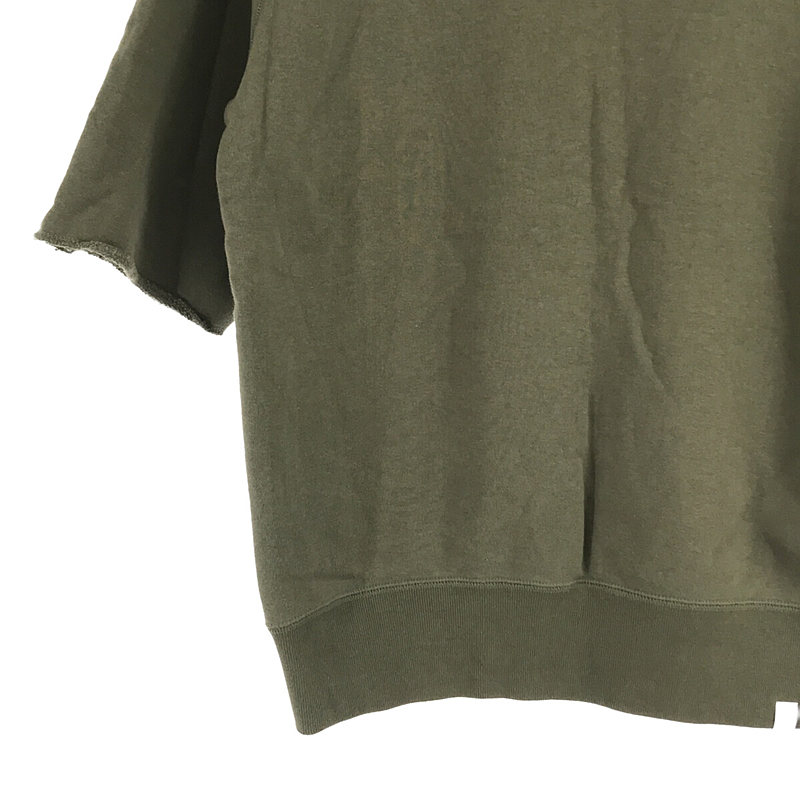 L'Appartement  / アパルトモン LOOPWHEELER × Lowercase コットン100％ Half Sleeve Sweat ハーフスリーブ スウェット khaki