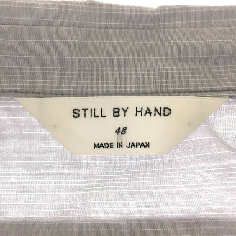 STILL BY HAND / スティルバイハンド コットン リラックス シルエット  ストライプ レギュラーカラーシャツ