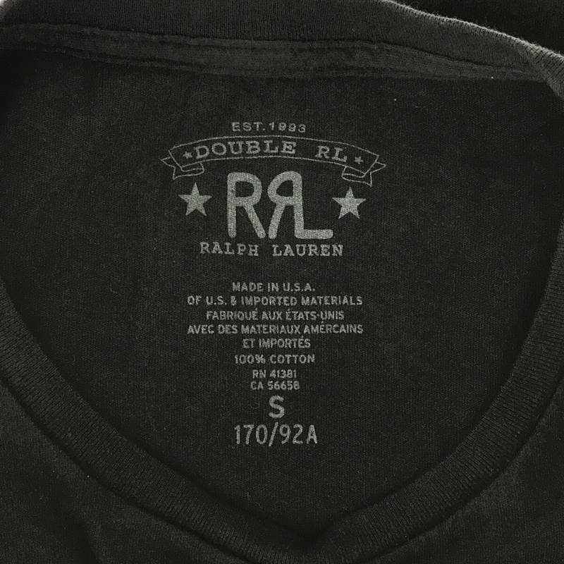 RRL / ダブルアールエル USA製 コットン ロゴ プリント Tシャツ