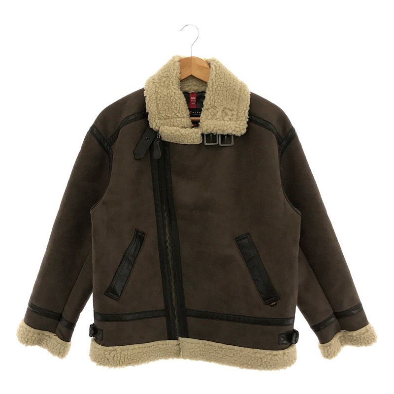 フェイク ムートン B-3 ボア フライト ジャケットalpha industries / アルファ インダストリーズ