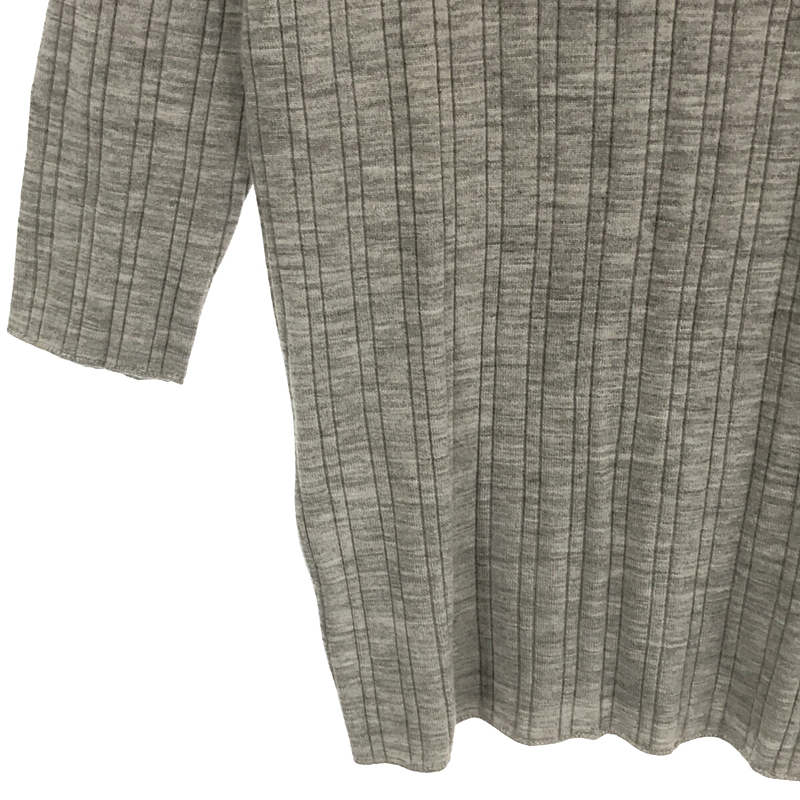 Spick and Span / スピックアンドスパン ランダムリブBACKリボンプルオーバー ニット gray